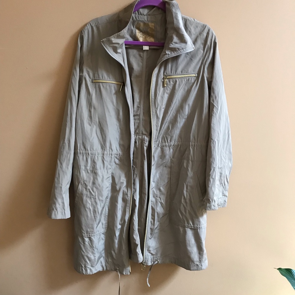Michael Kors tan rain jacket